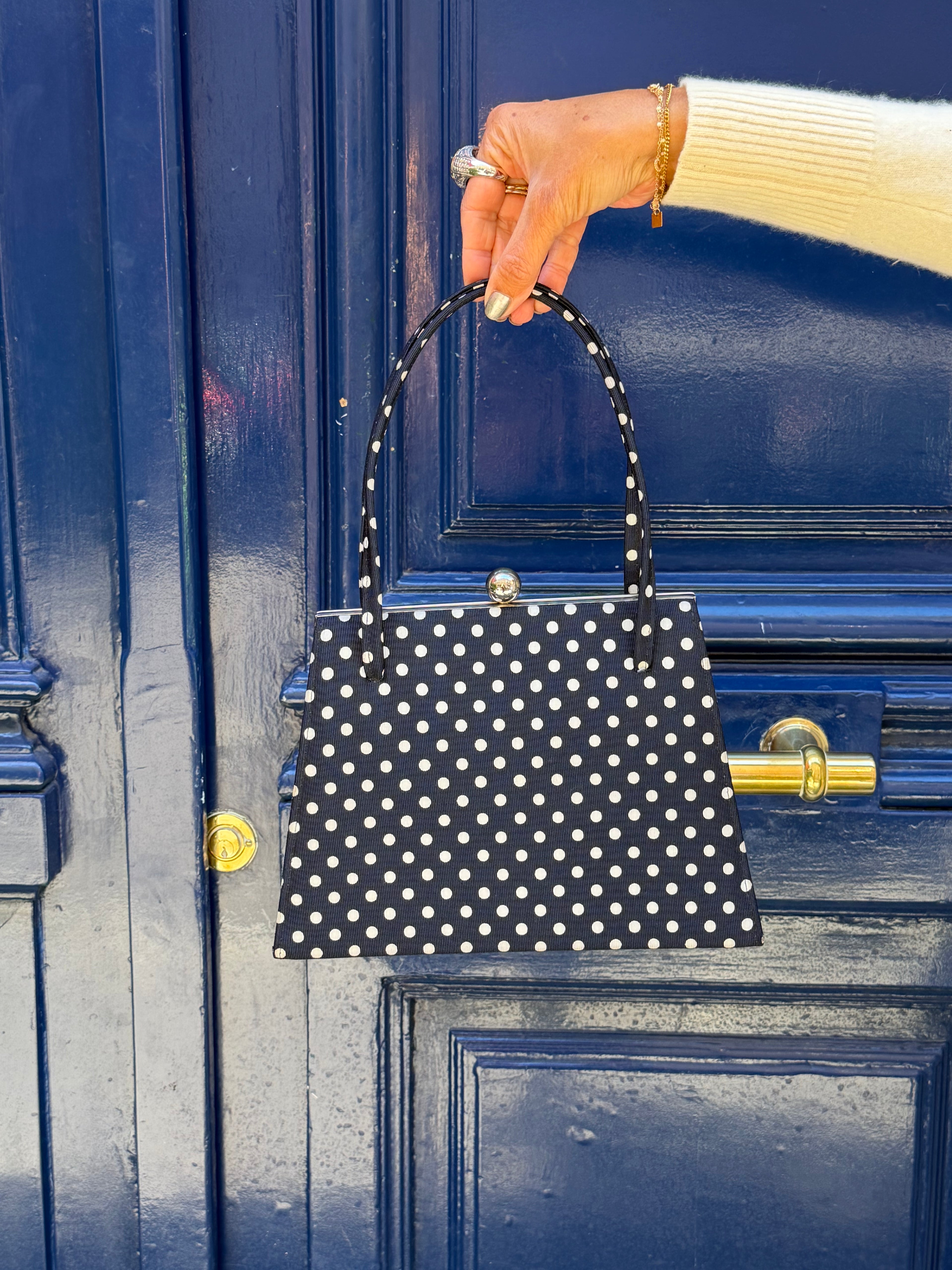 Sac à main à pois Dollargrand London