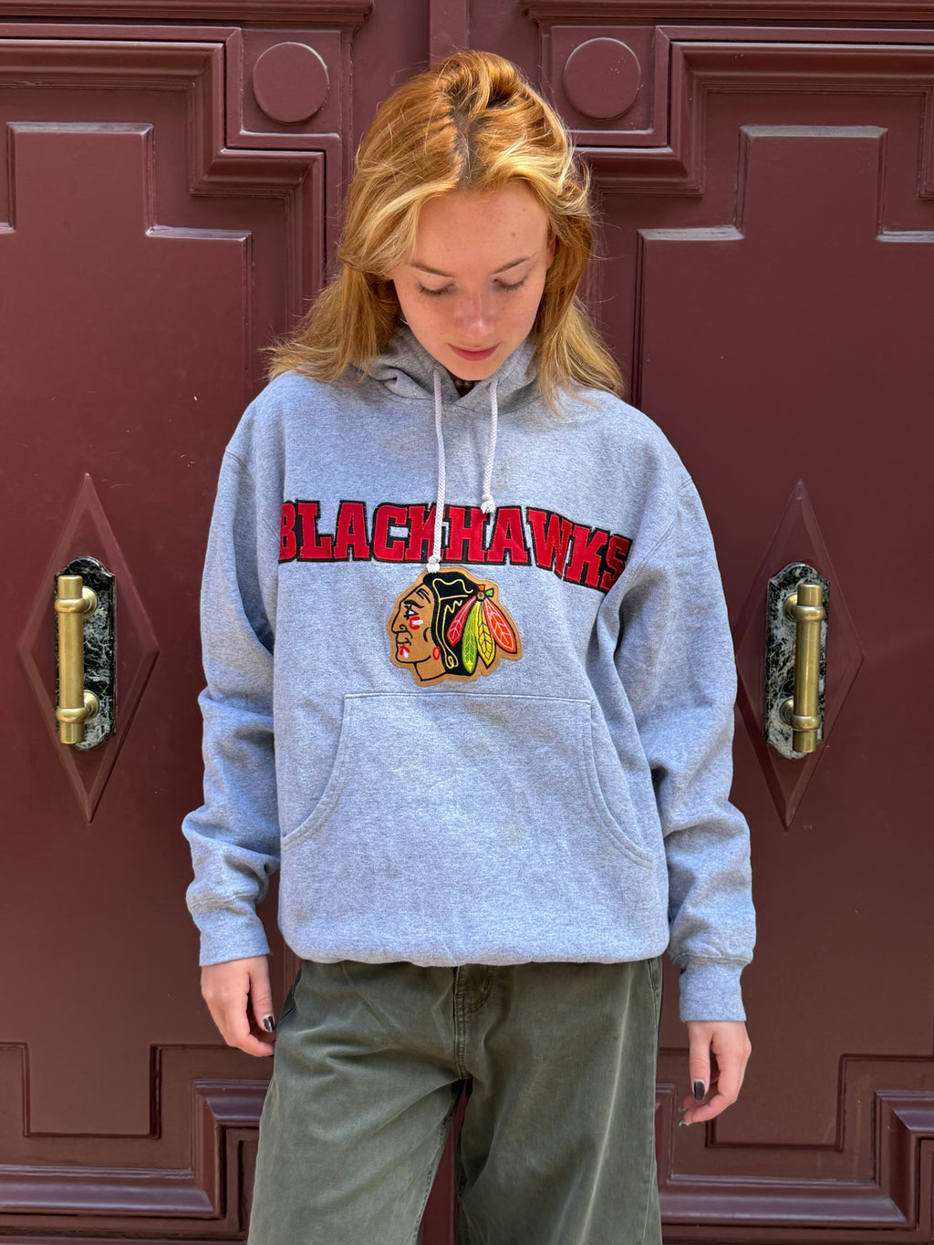 Sweat gris Blackhawks