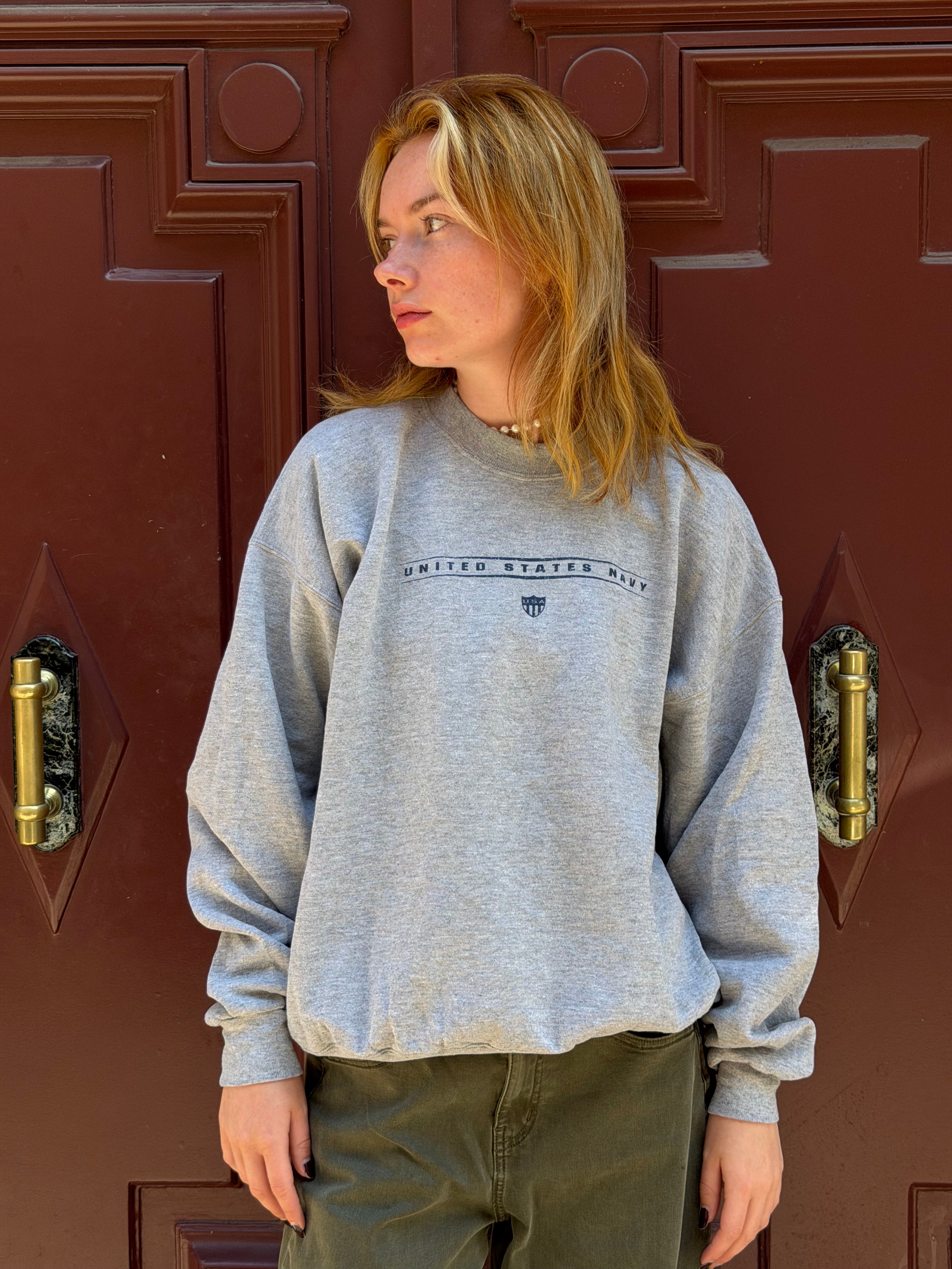 Sweat gris Navy