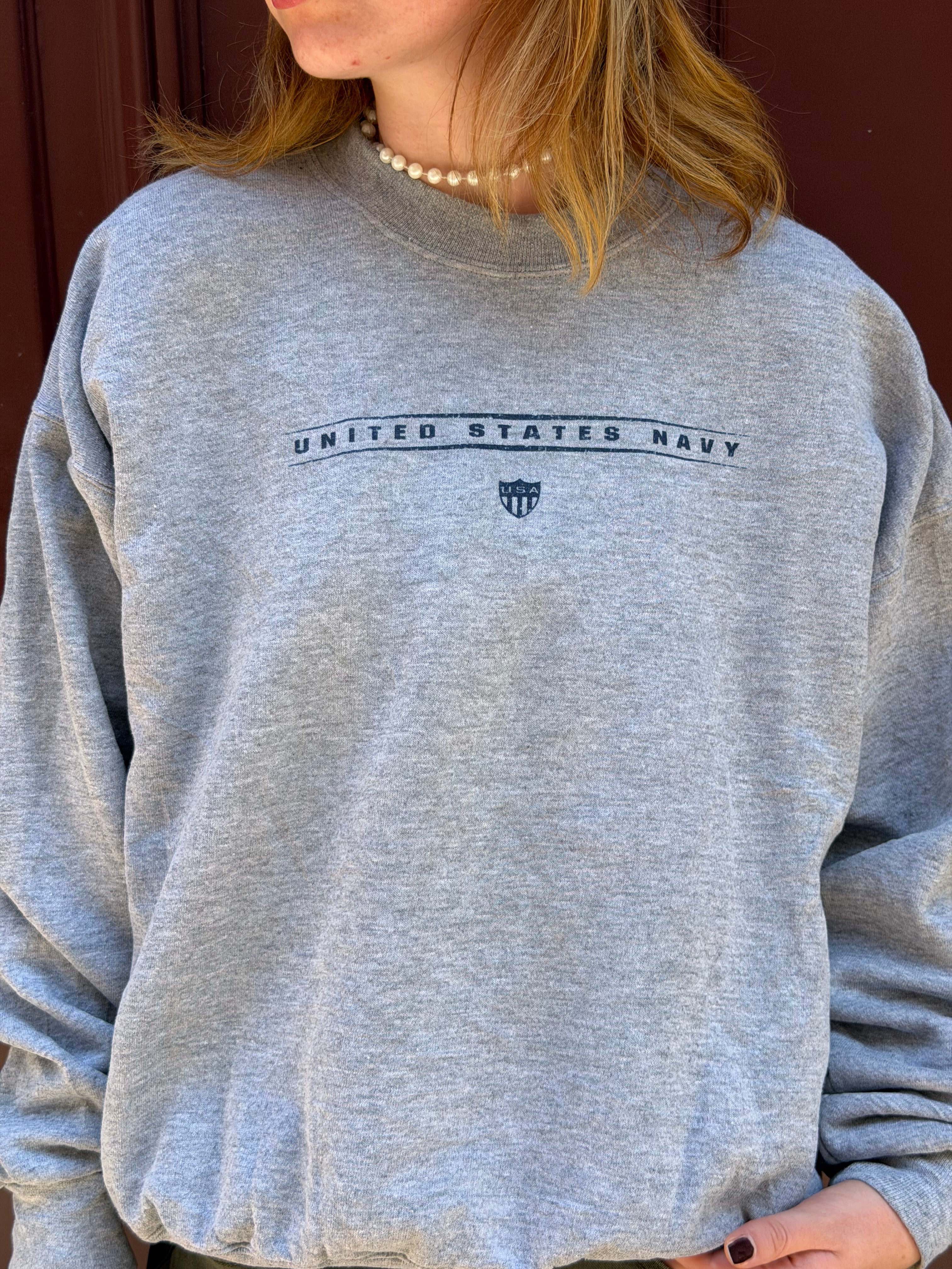 Sweat gris Navy