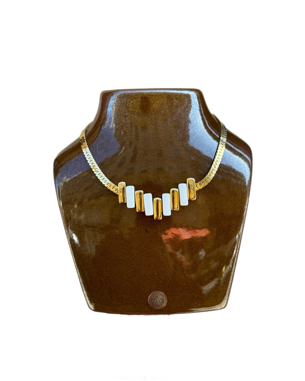 Collier Napier doré avec pendentif