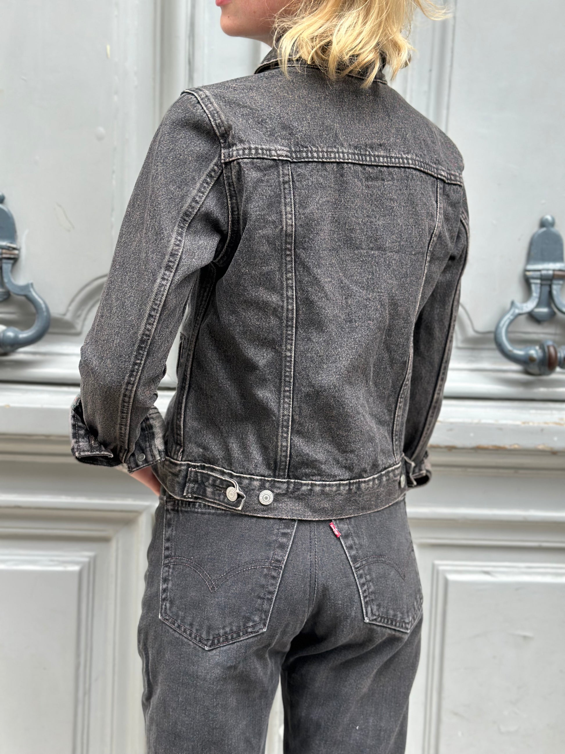 Veste en jean Levi's grise