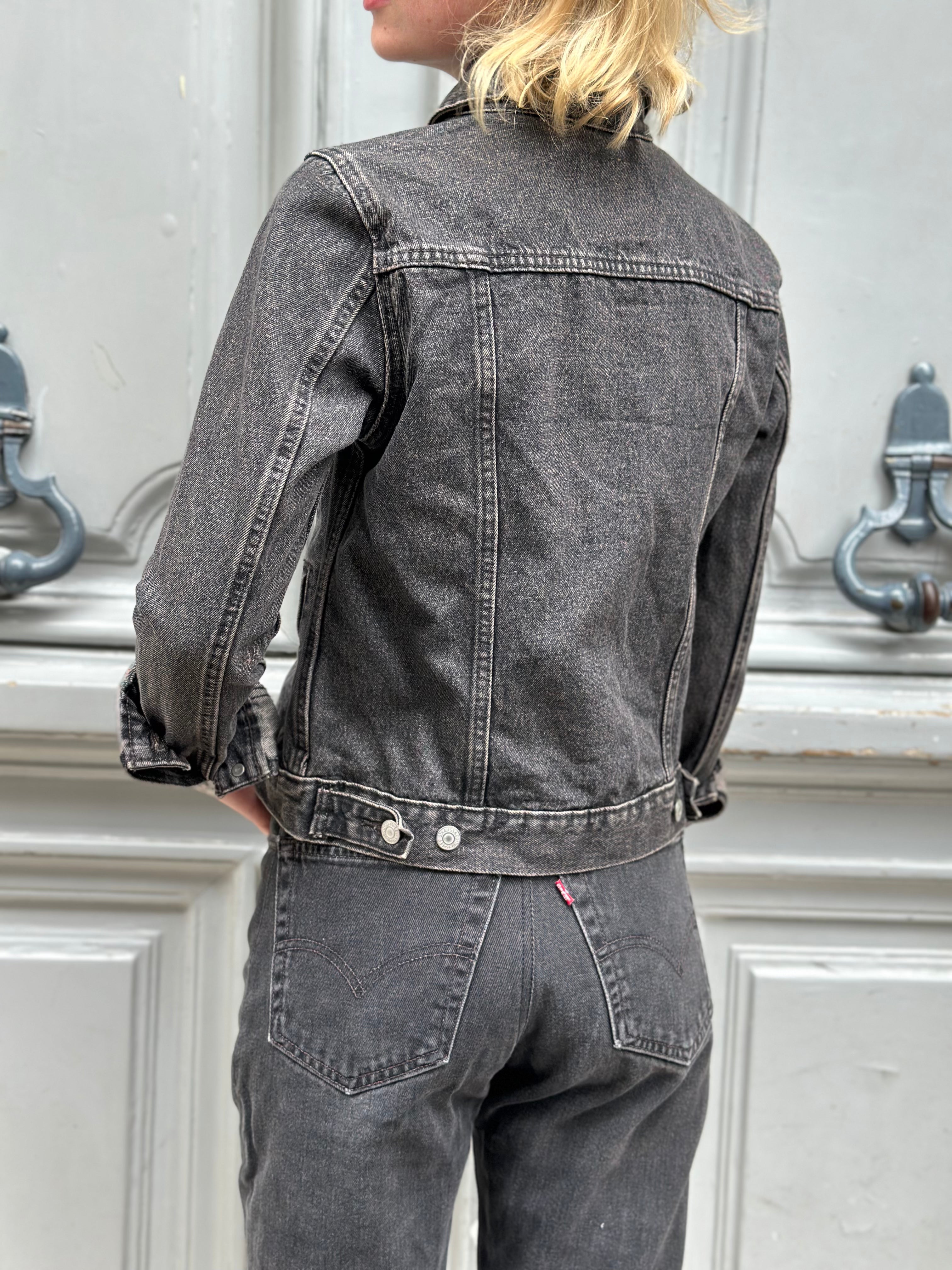 Veste en jean Levi's grise