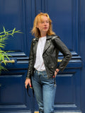 Perfecto noir en cuir
