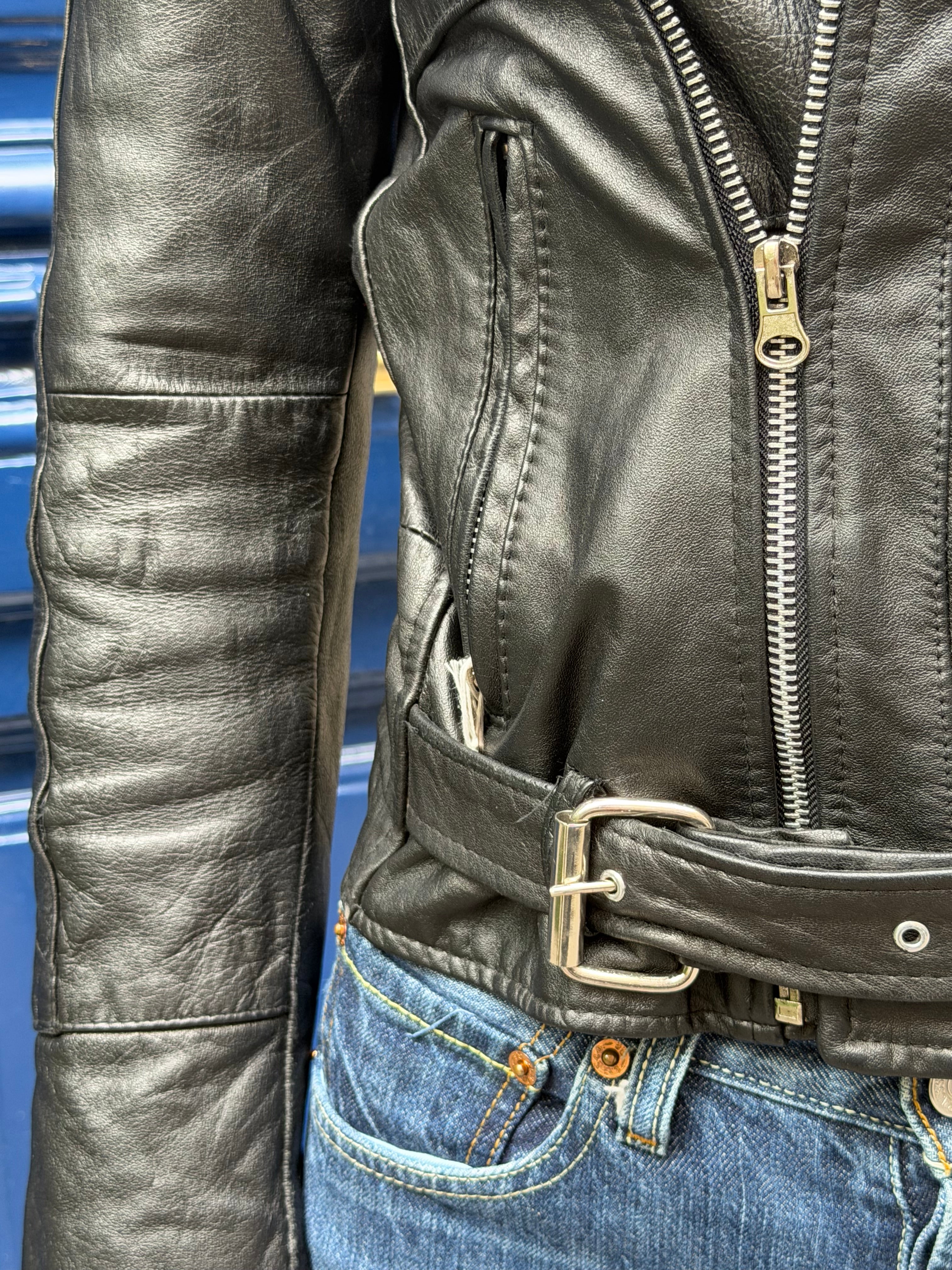Perfecto noir en cuir