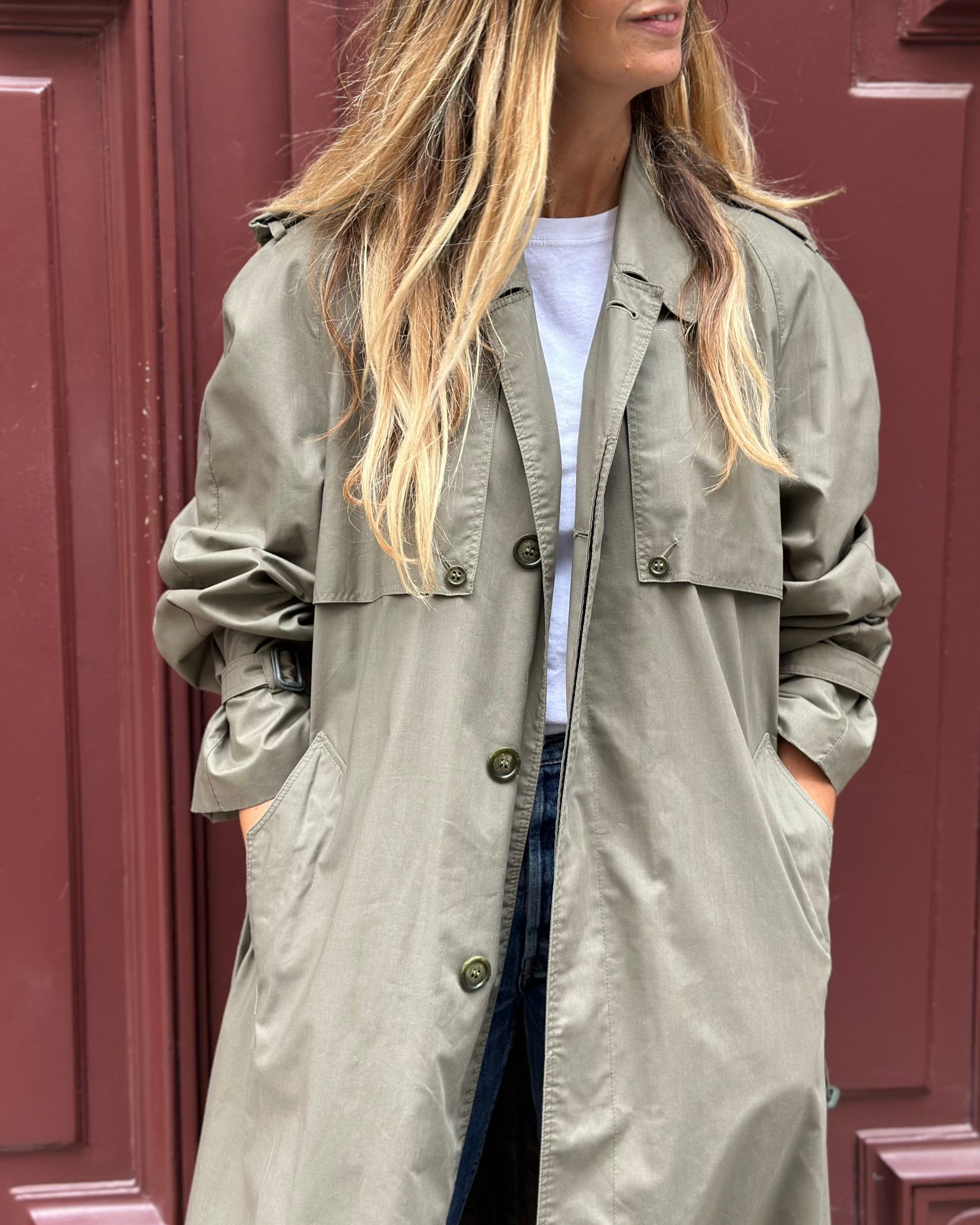 Trench kaki