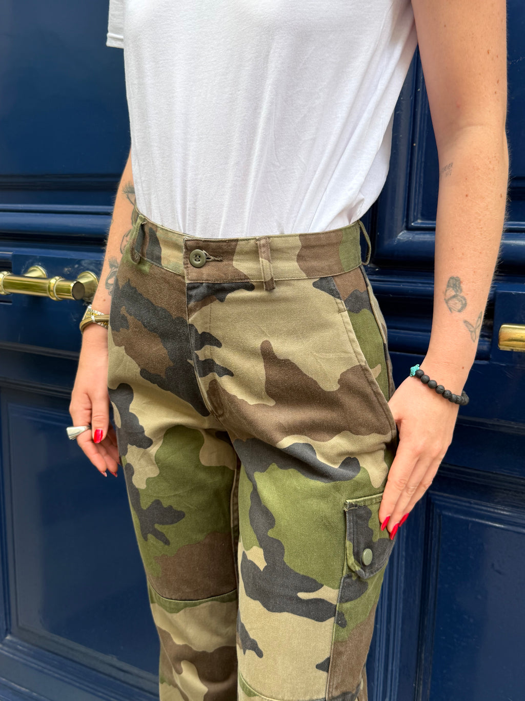 Pantalon cargo militaire camouflage