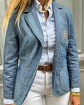 Blazer en jean Burberry