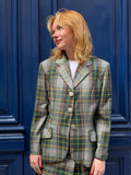Veste blazer tartan Halfon