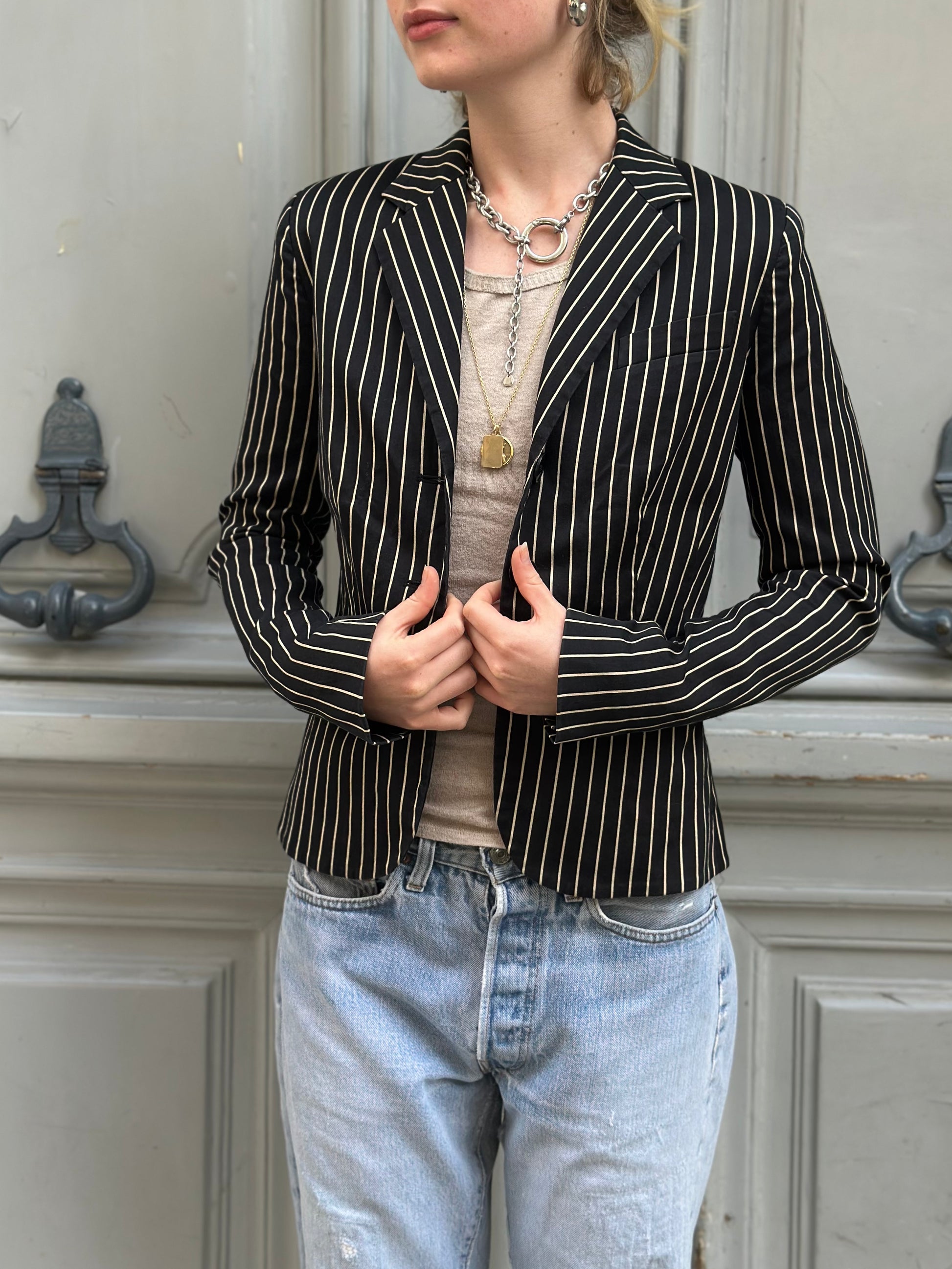 Blazer à rayures Ralph Lauren