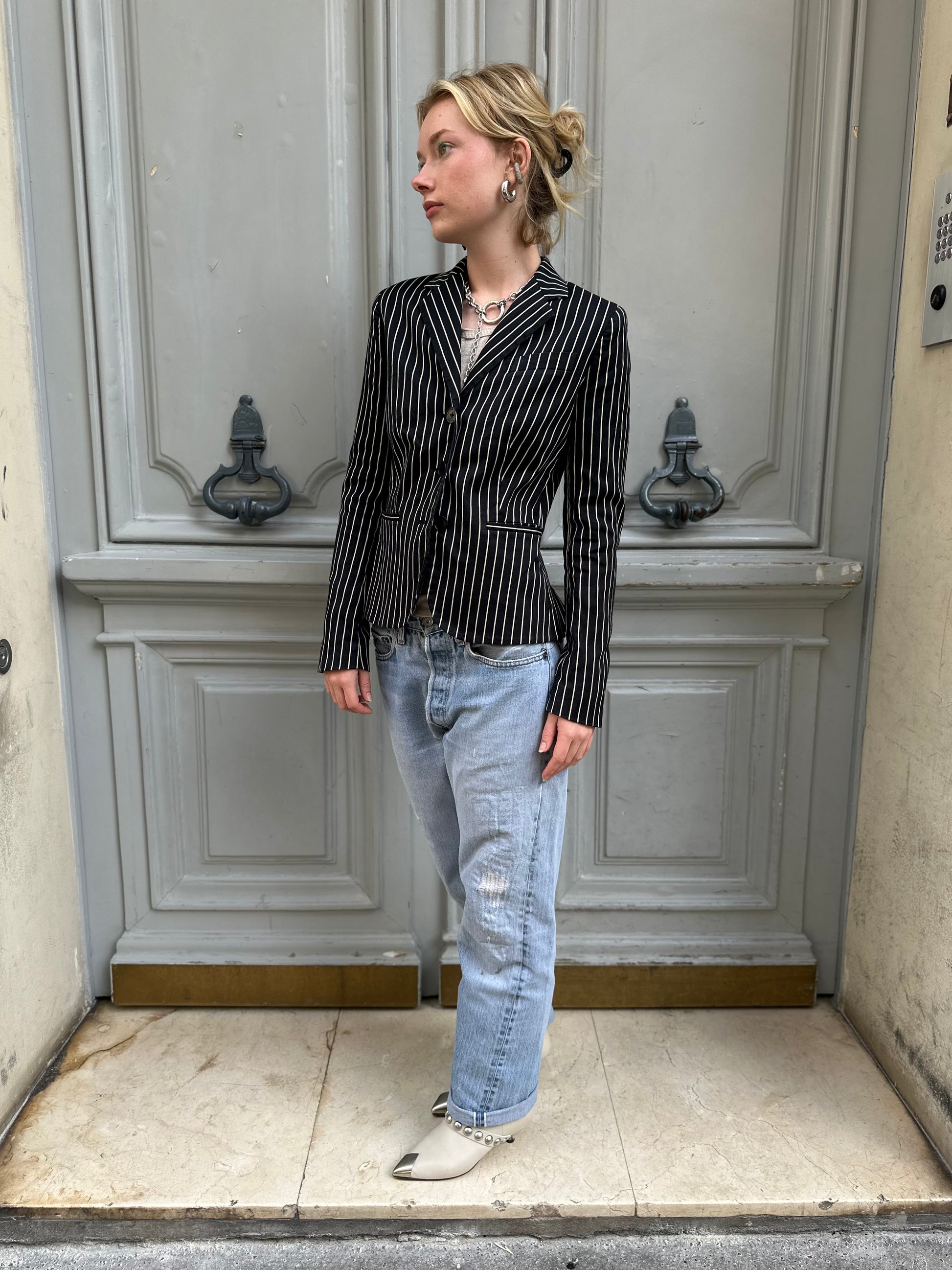 Blazer à rayures Ralph Lauren