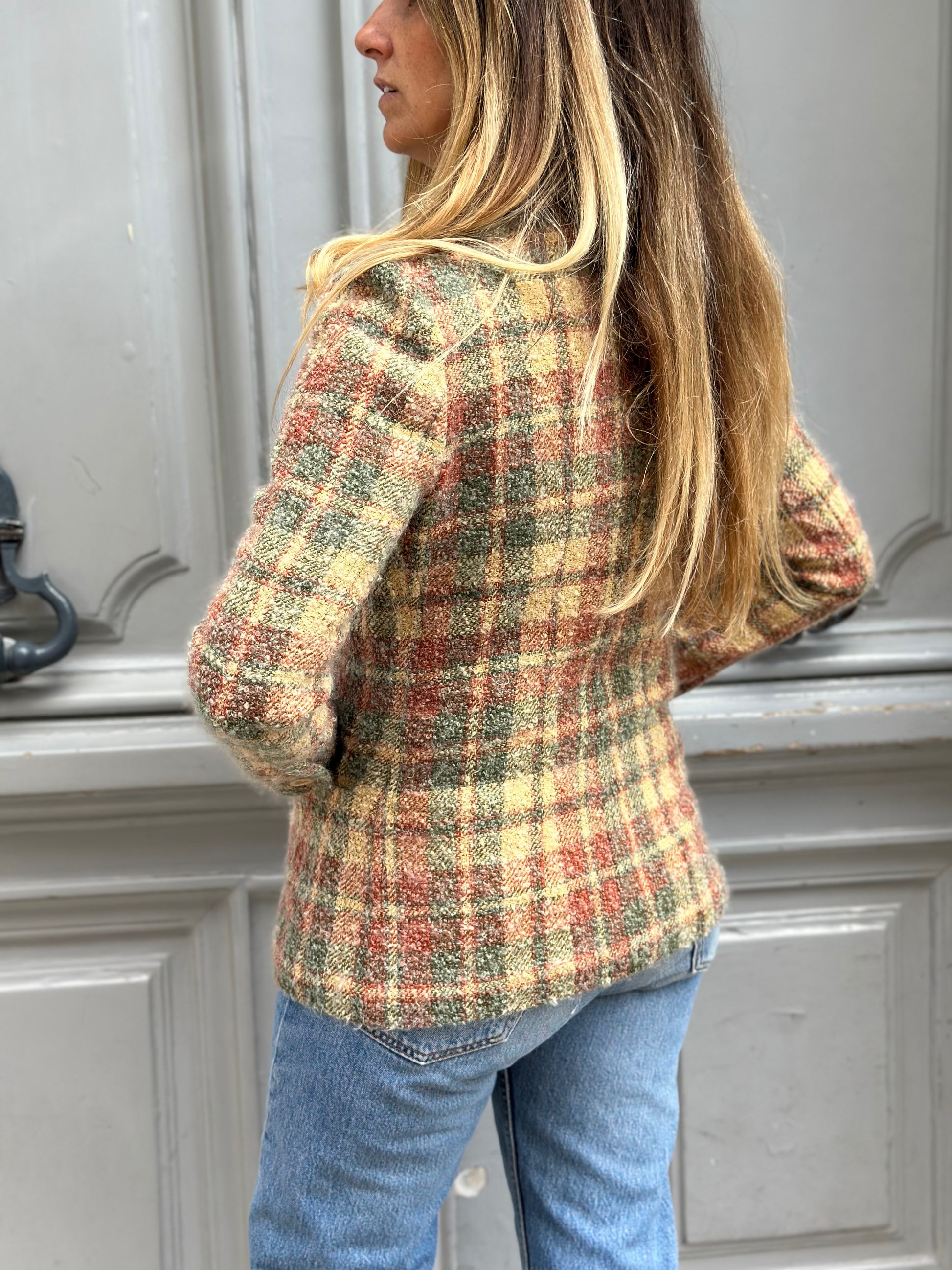 Blazer à carreaux Valentino