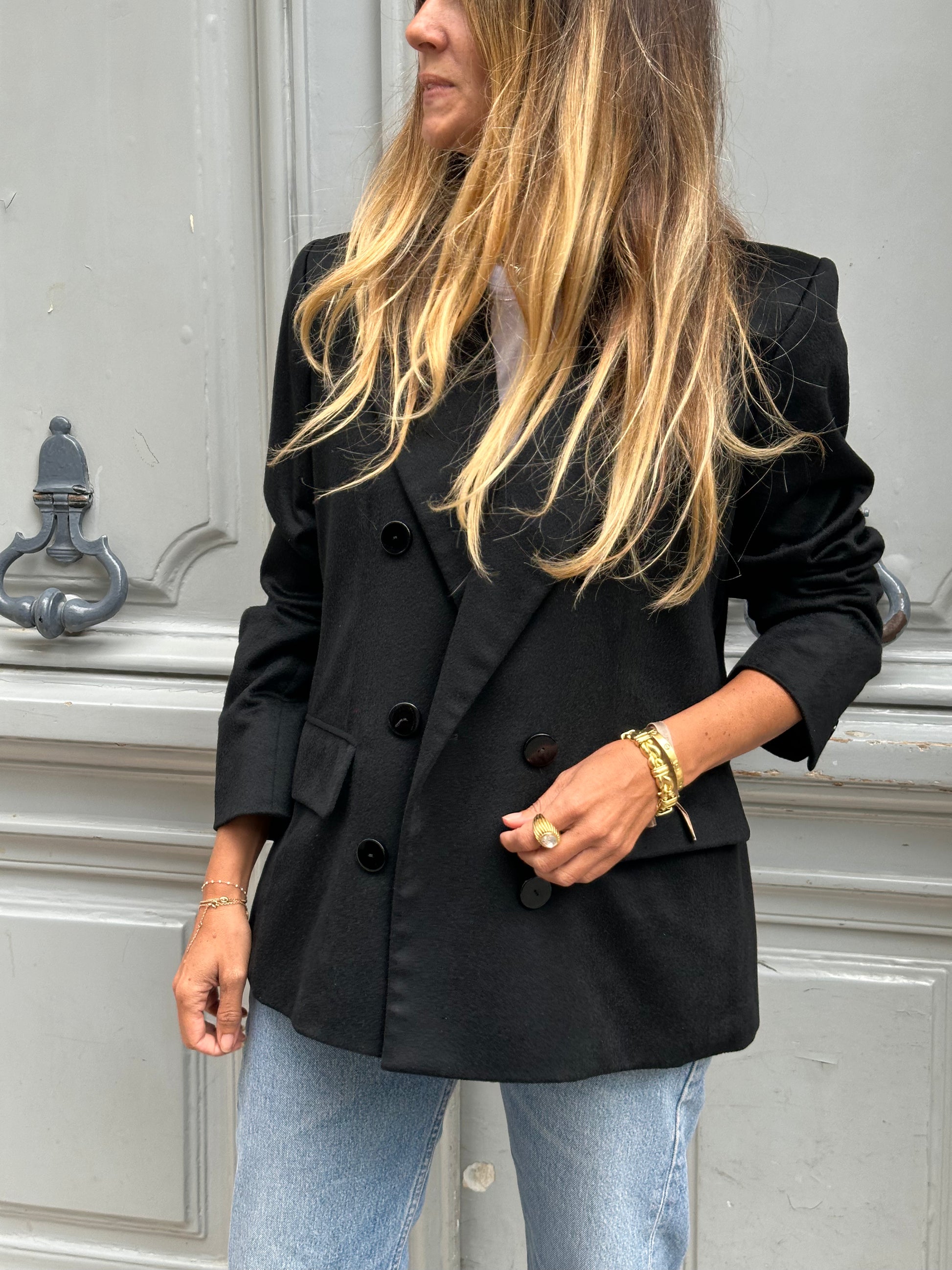 Blazer noir YSL Rive Gauche