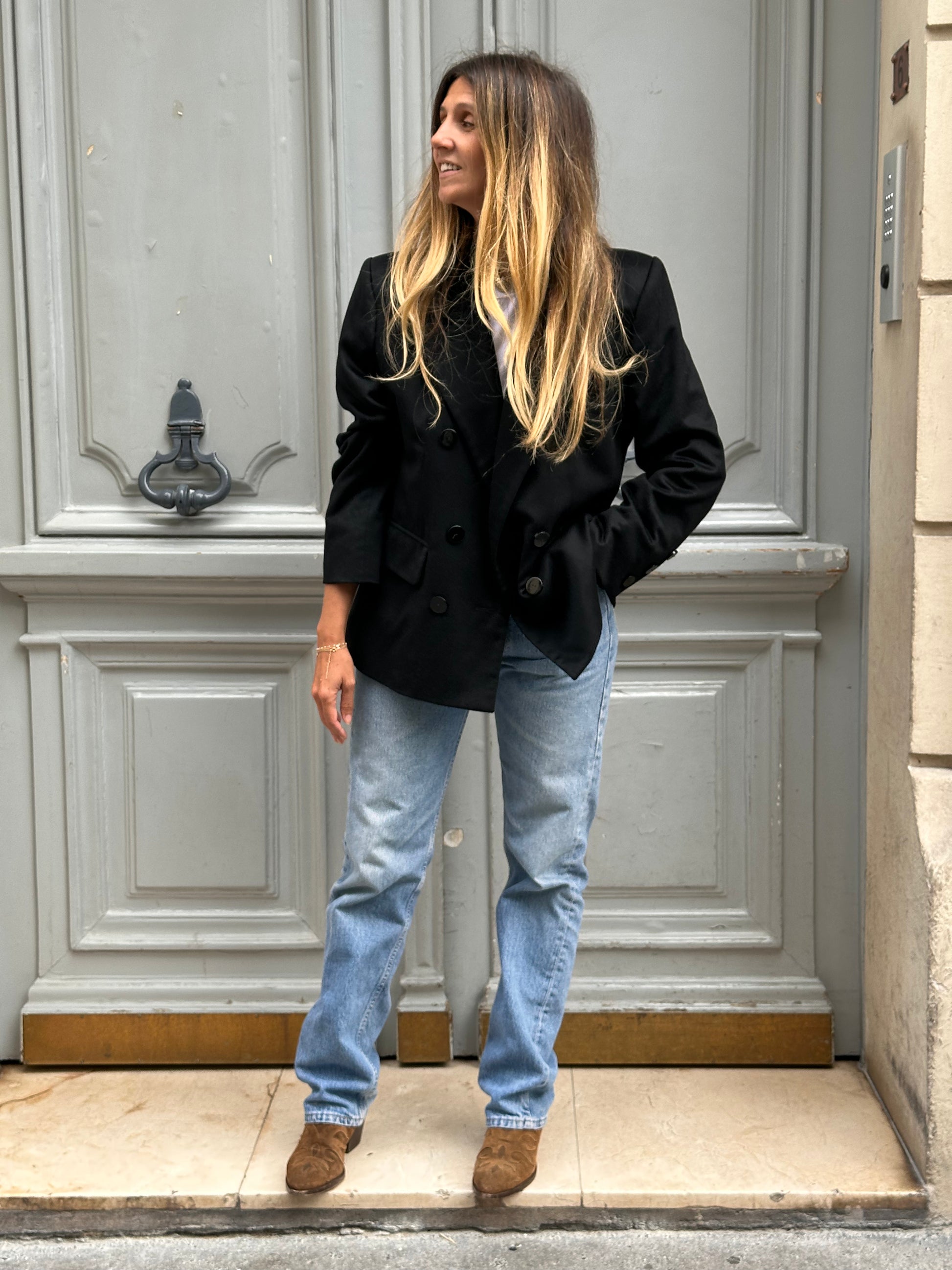 Blazer noir YSL Rive Gauche