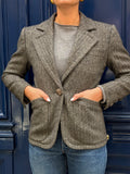 Veste Yves Saint Laurent en laine à chevrons