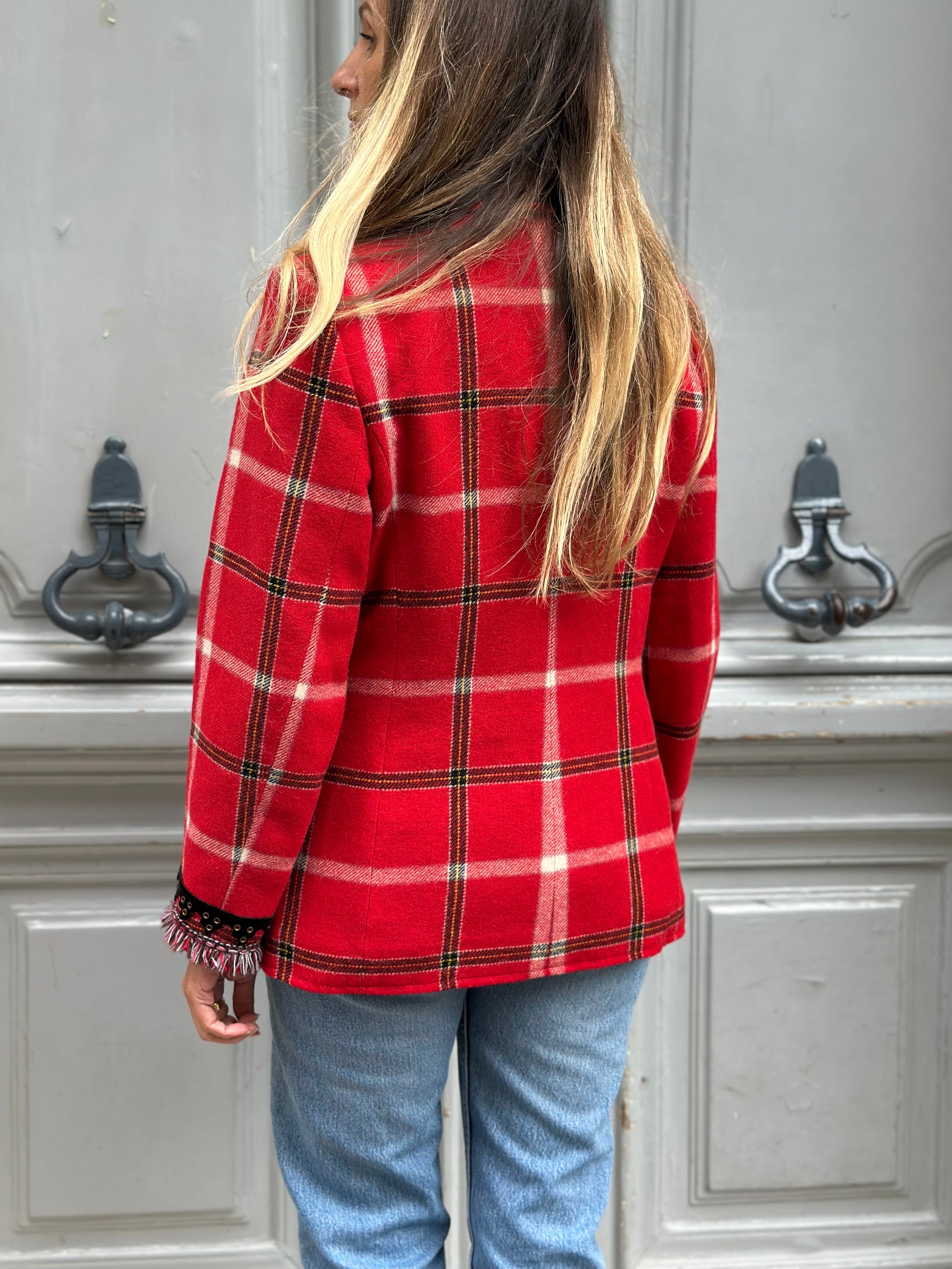 Blazer à carreaux Christian Lacroix