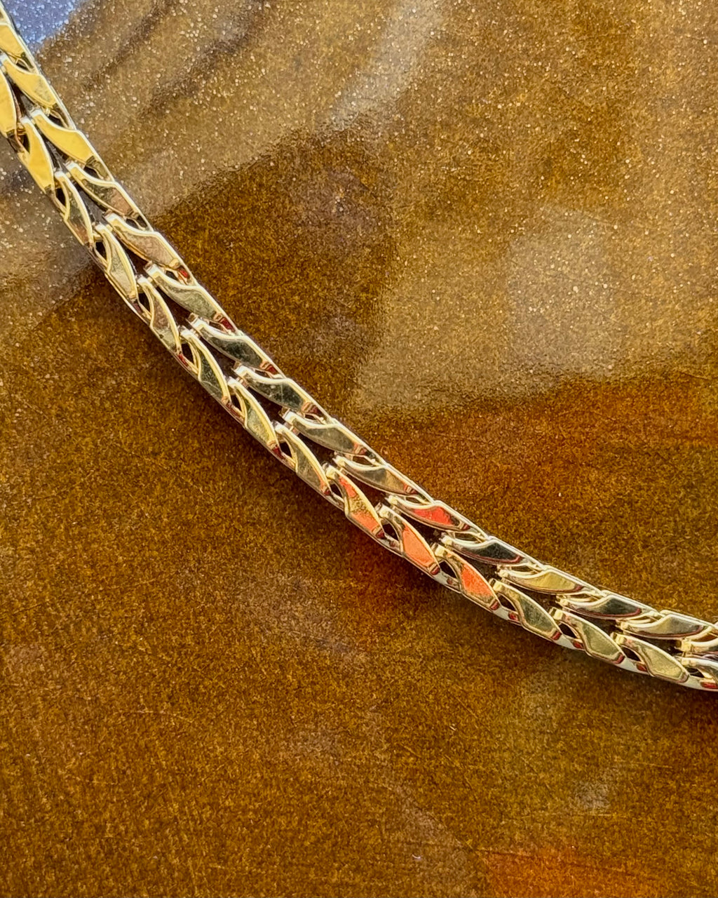 Collier à maillons dorés Monet