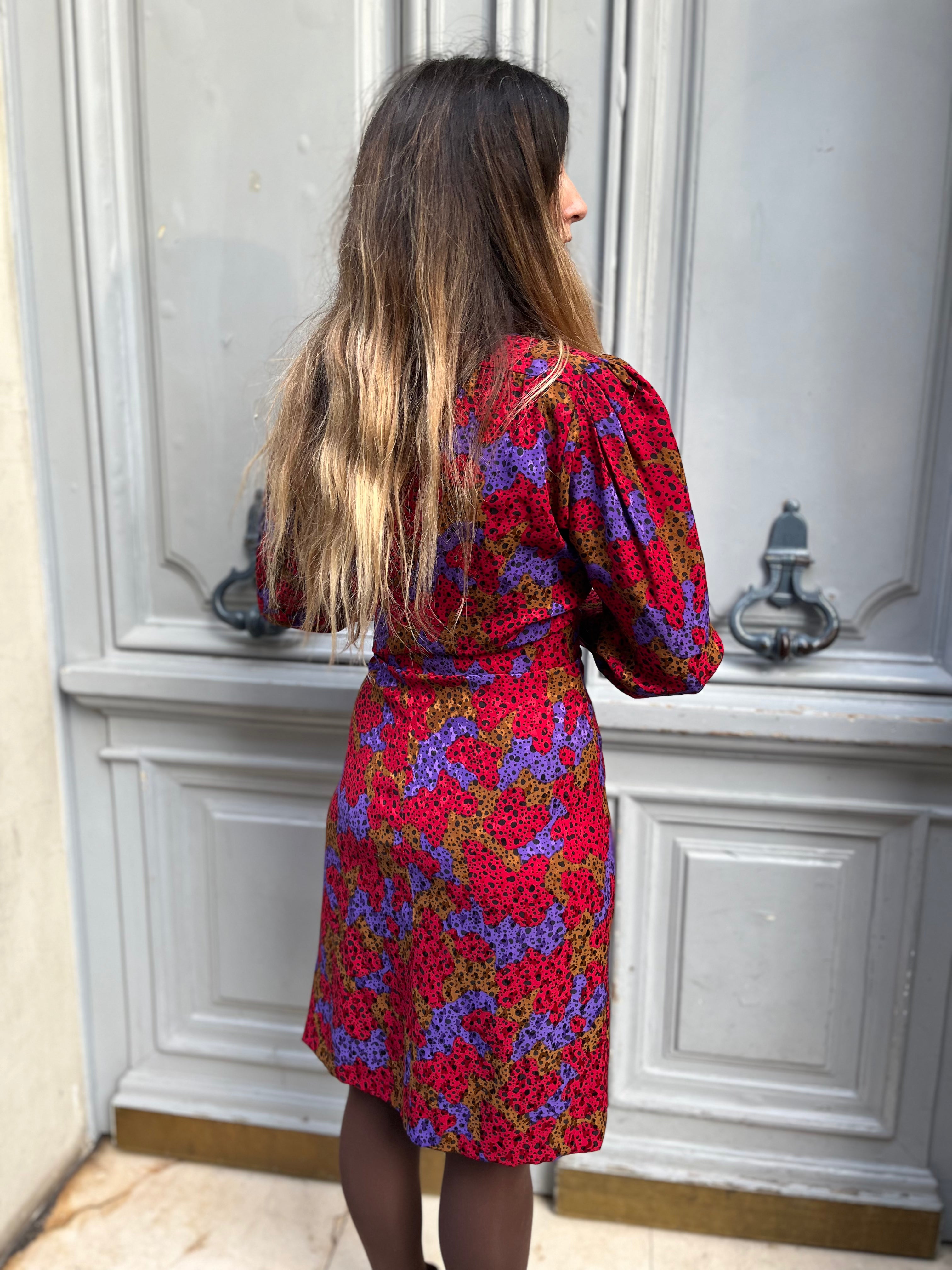 Robe cache-cœur YSL Rive Gauche