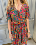 Robe longue fleurie