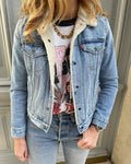 Veste en jean moumoute