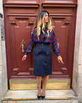 Jupe marine YSL Rive Gauche