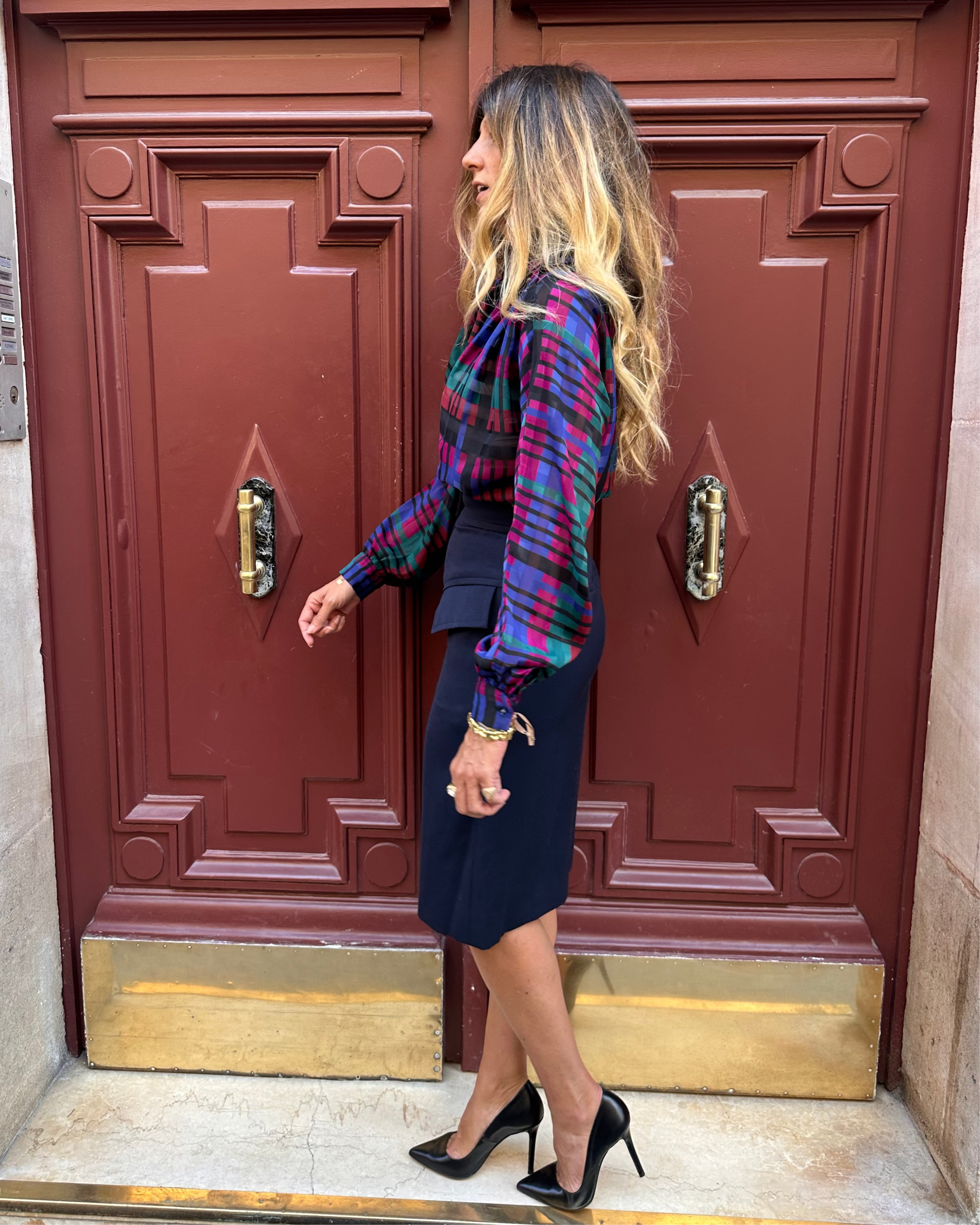 Jupe marine YSL Rive Gauche