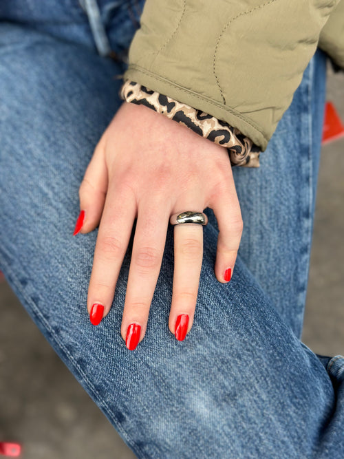 Bague argentée