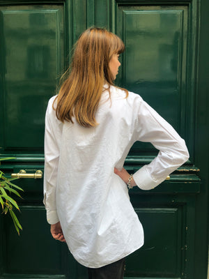 Chemise en coton blanche