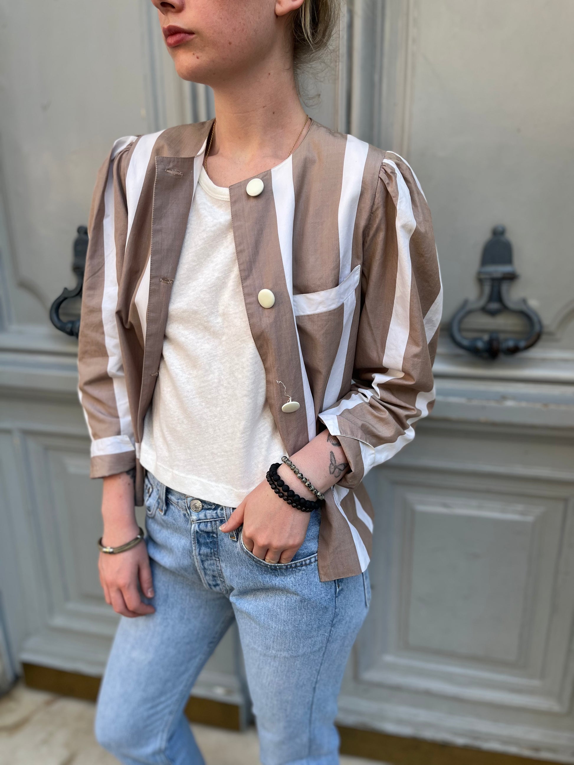 Veste rayée