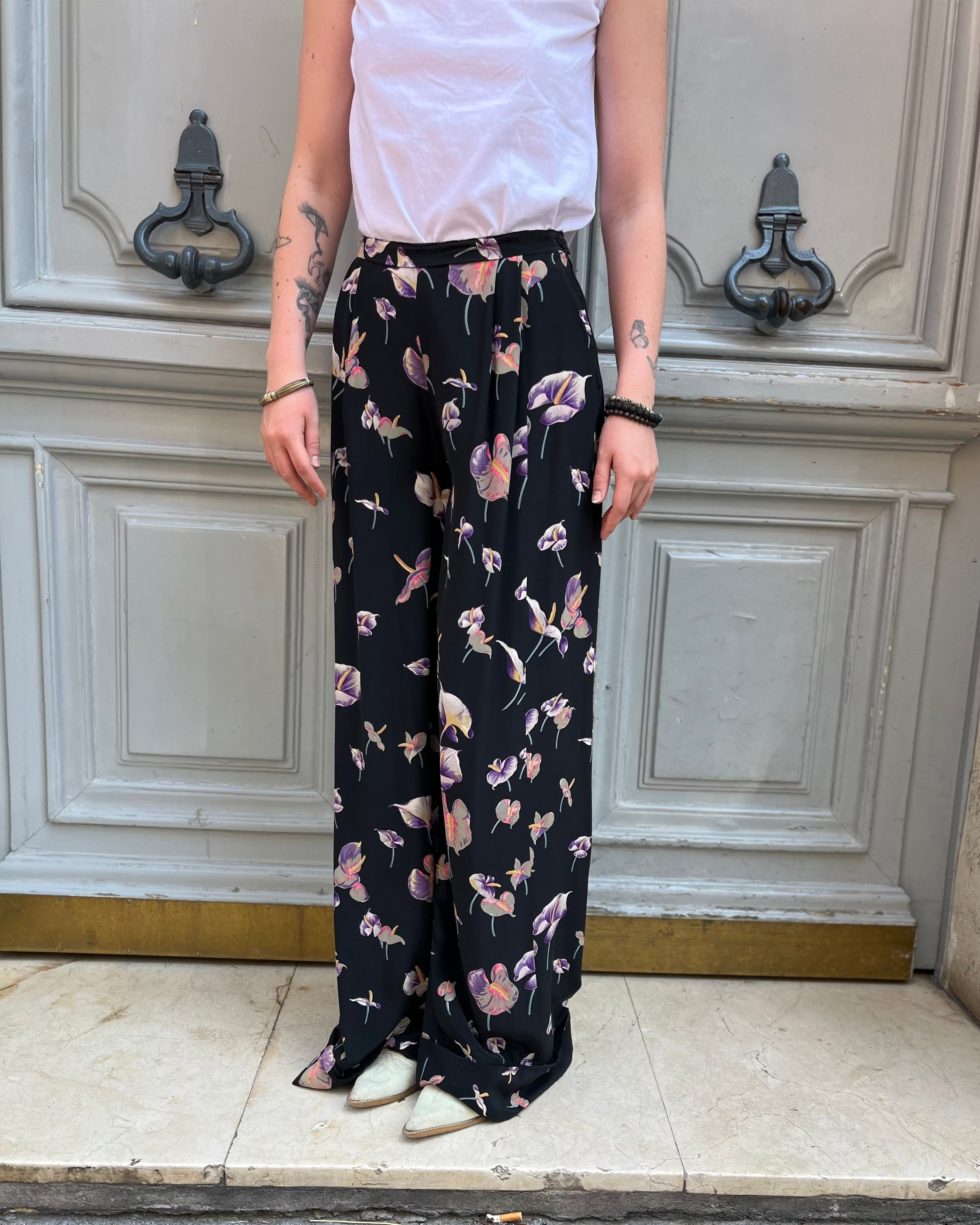 Pantalon fluide à pinces