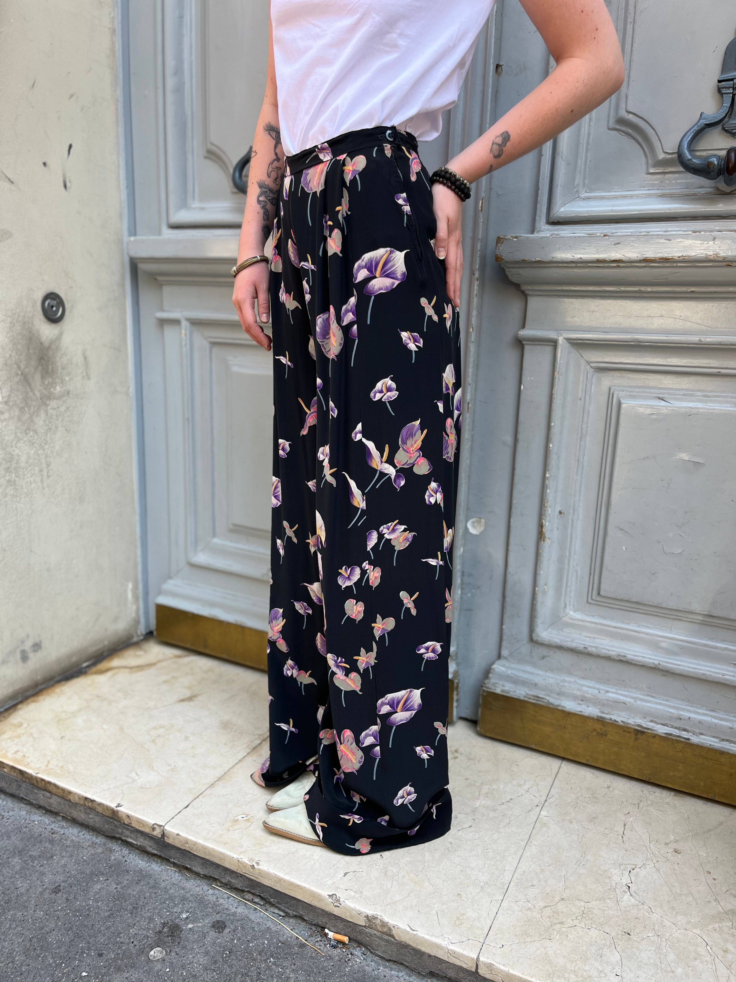 Pantalon fluide à pinces