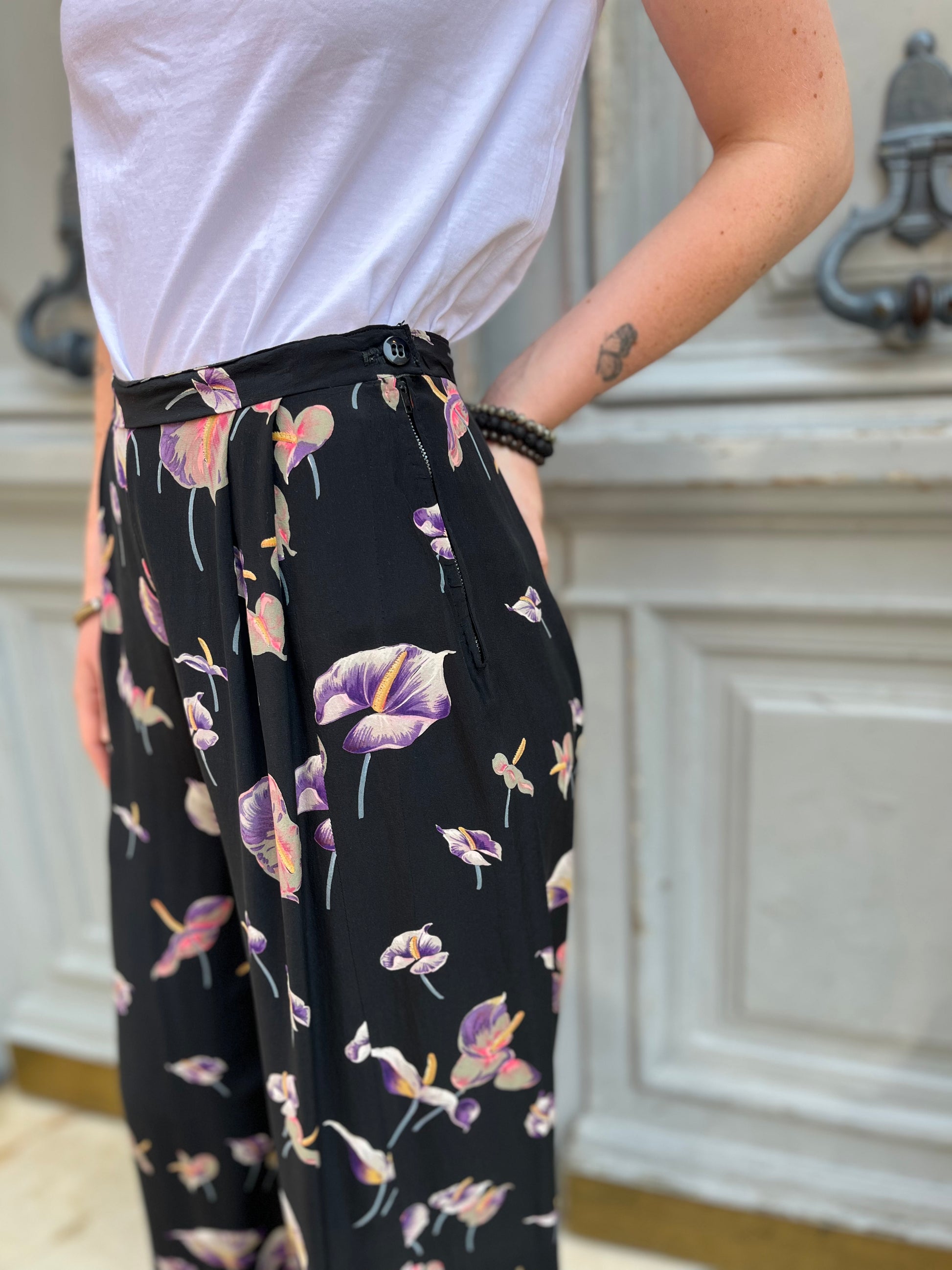 Pantalon fluide à pinces