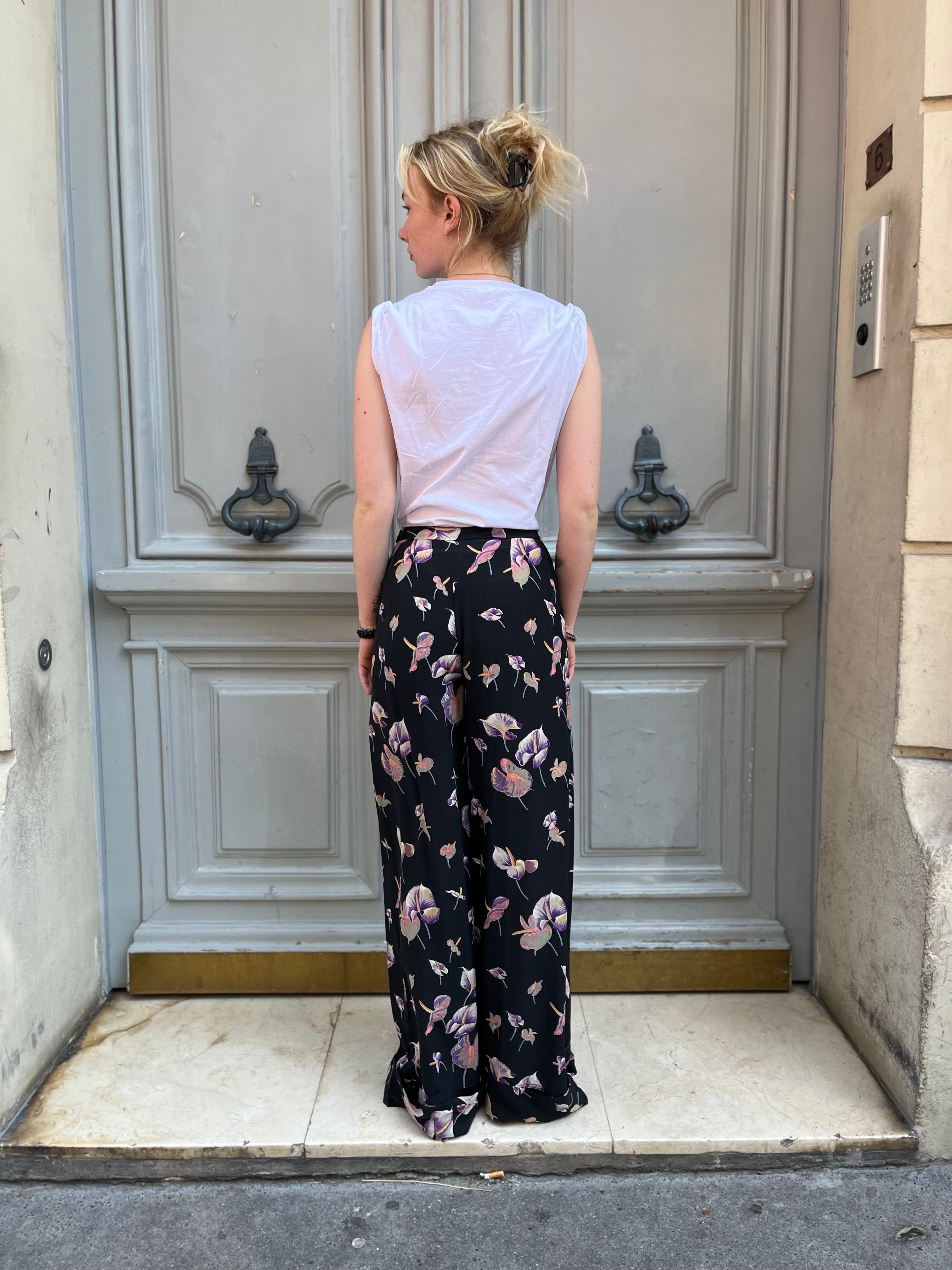 Pantalon fluide à pinces