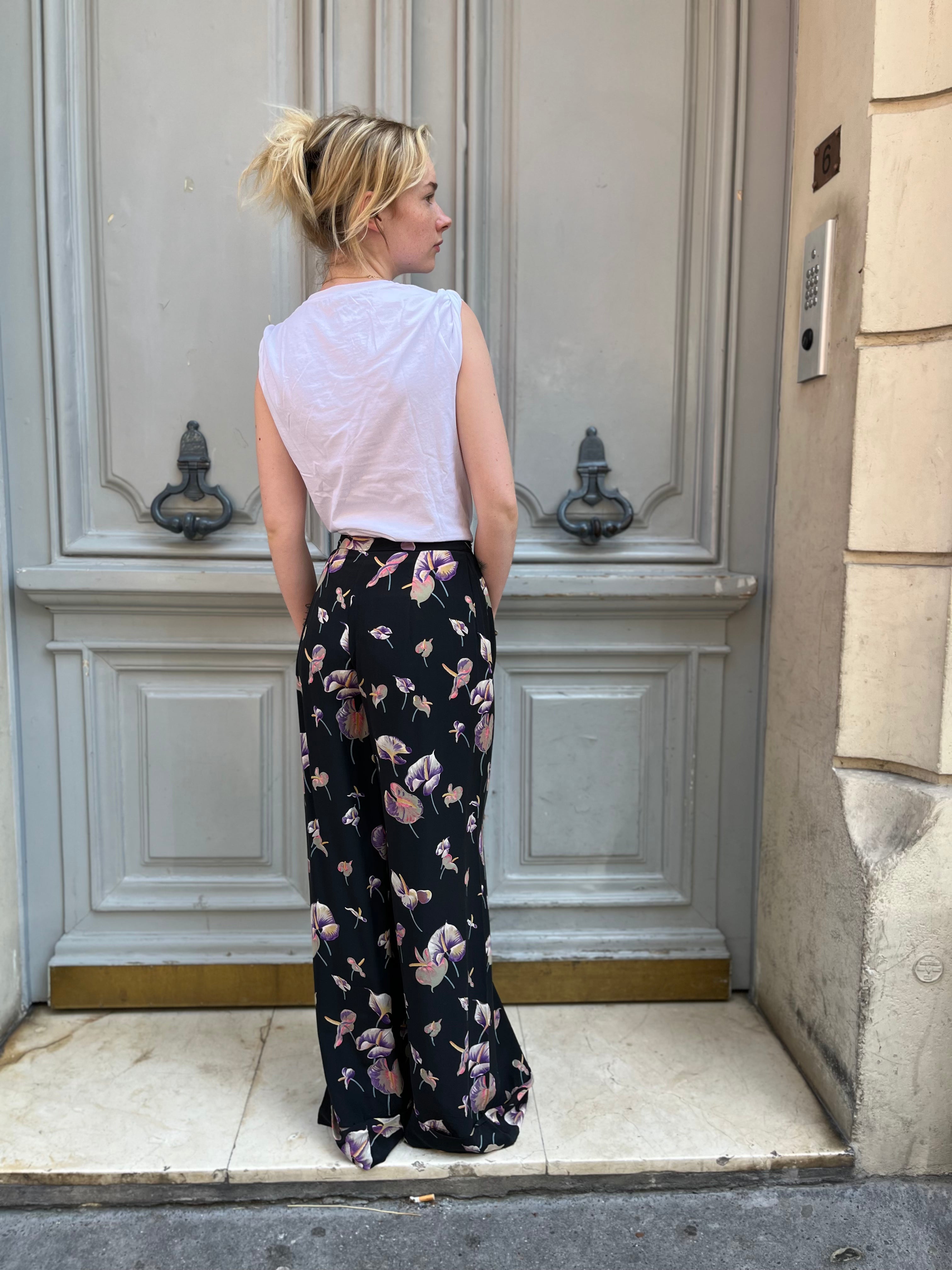 Pantalon fluide à pinces