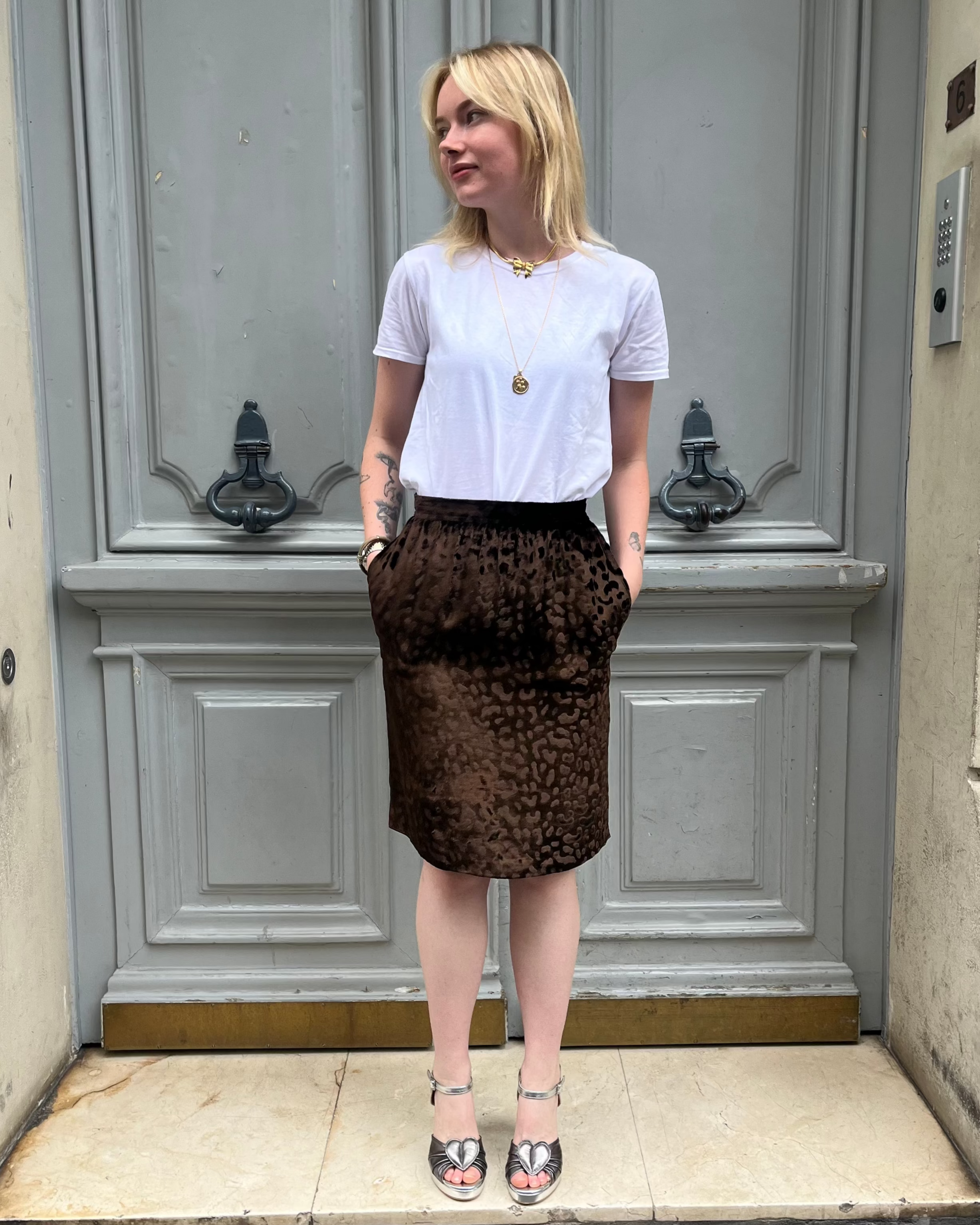 Jupe velours de soie - YSL Rive Gauche