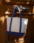 Sac en toile bicolore bleu