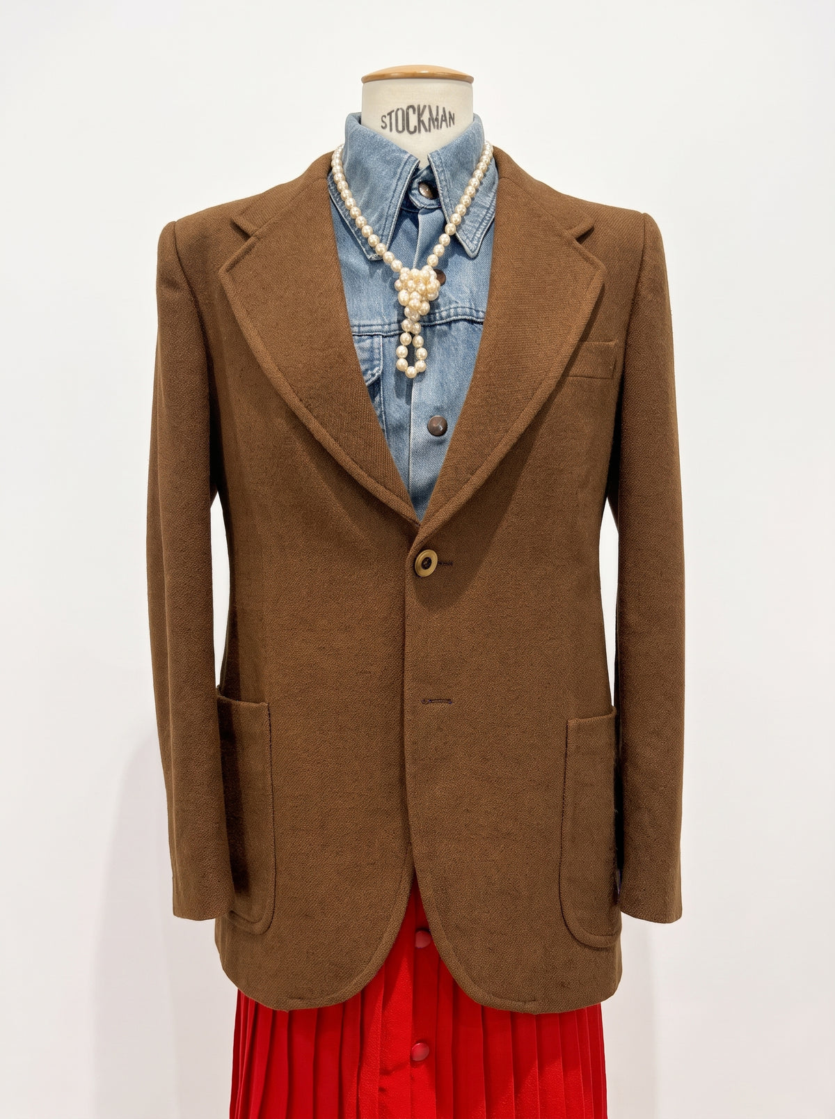 Veste en laine marron
