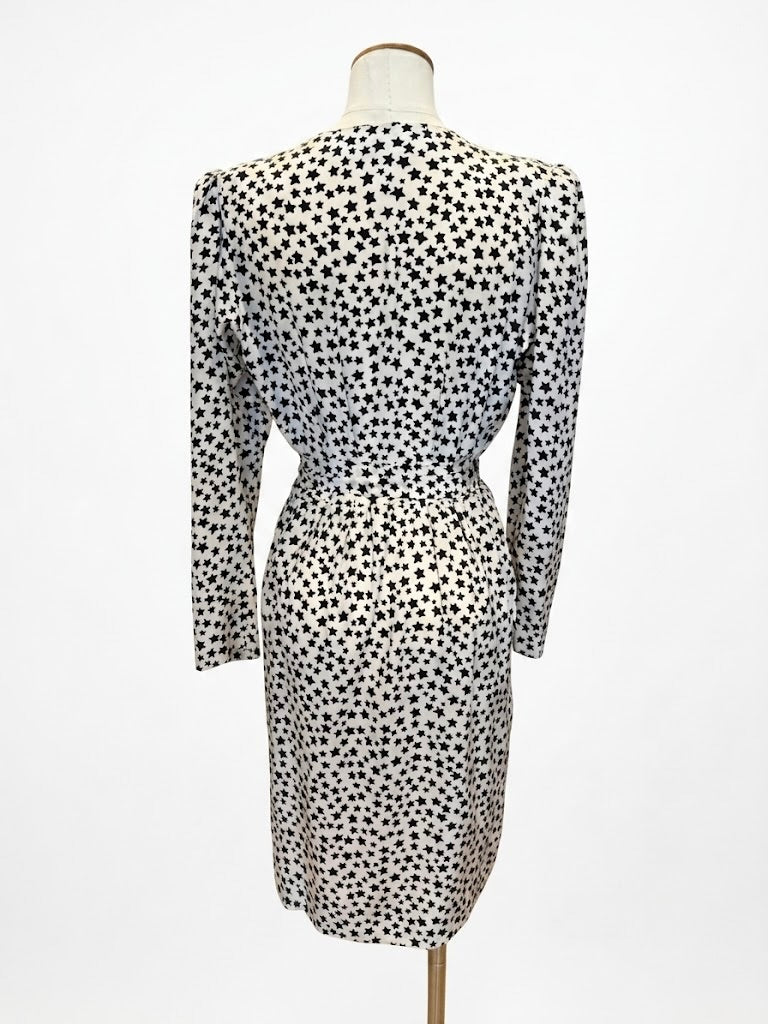 Robe Saint Laurent Rive Gauche à motif étoiles