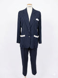 Ensemble tailleur Yves Saint Laurent rayé marine