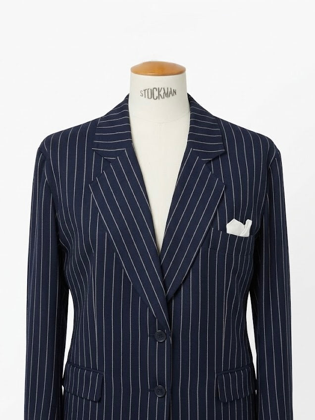 Ensemble tailleur Yves Saint Laurent rayé marine
