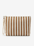 Pochette Rayée Marron