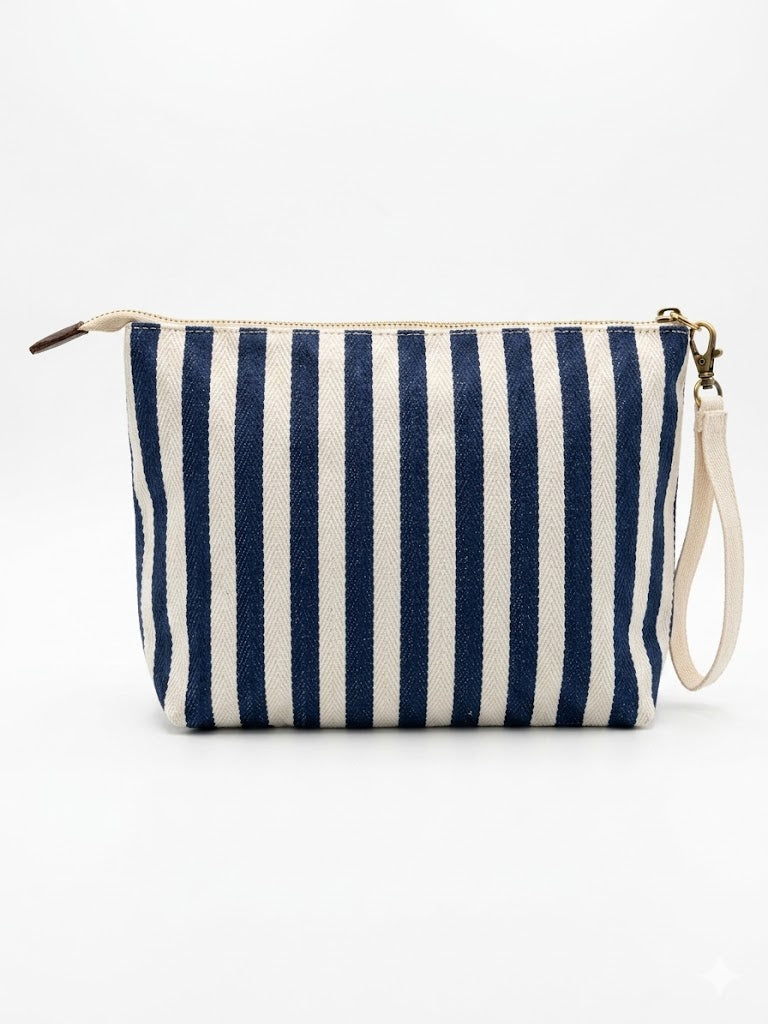 Pochette Rayée Marine
