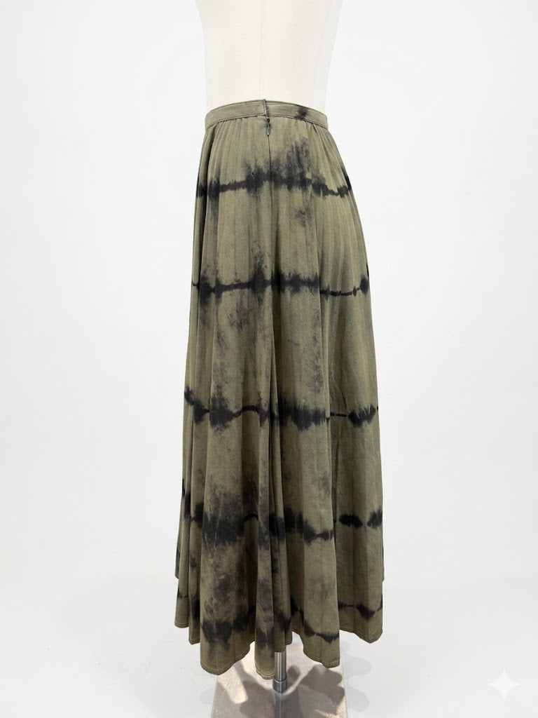 Jupe Dior tie & dye kaki