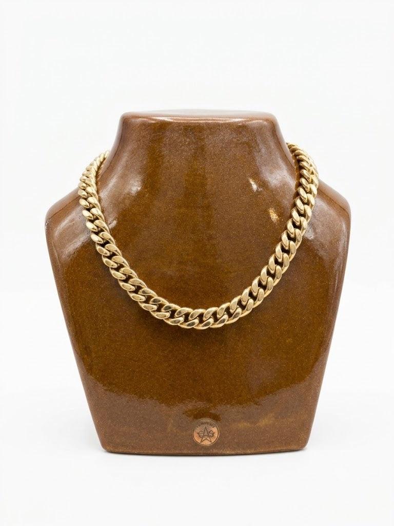 Collier Agatha maille gourmette dorée