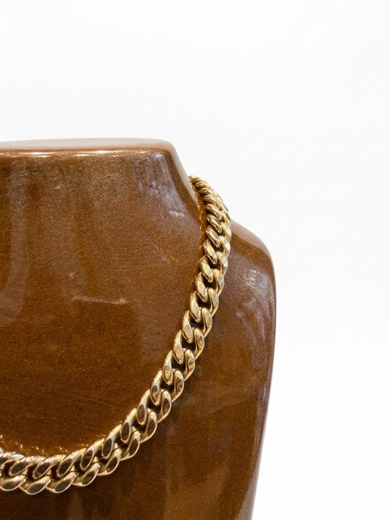 Collier Agatha maille gourmette dorée
