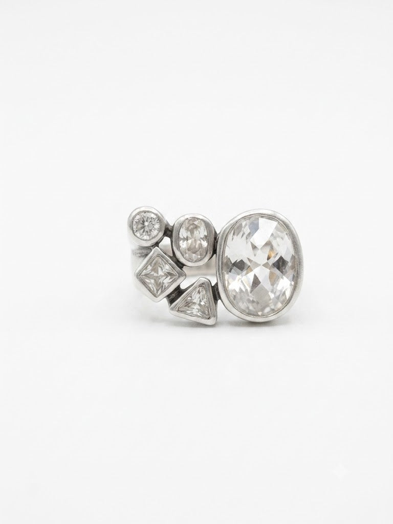 Bague vintage en argent années 70