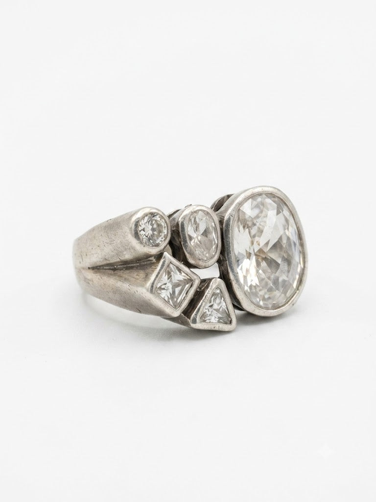 Bague vintage en argent années 70