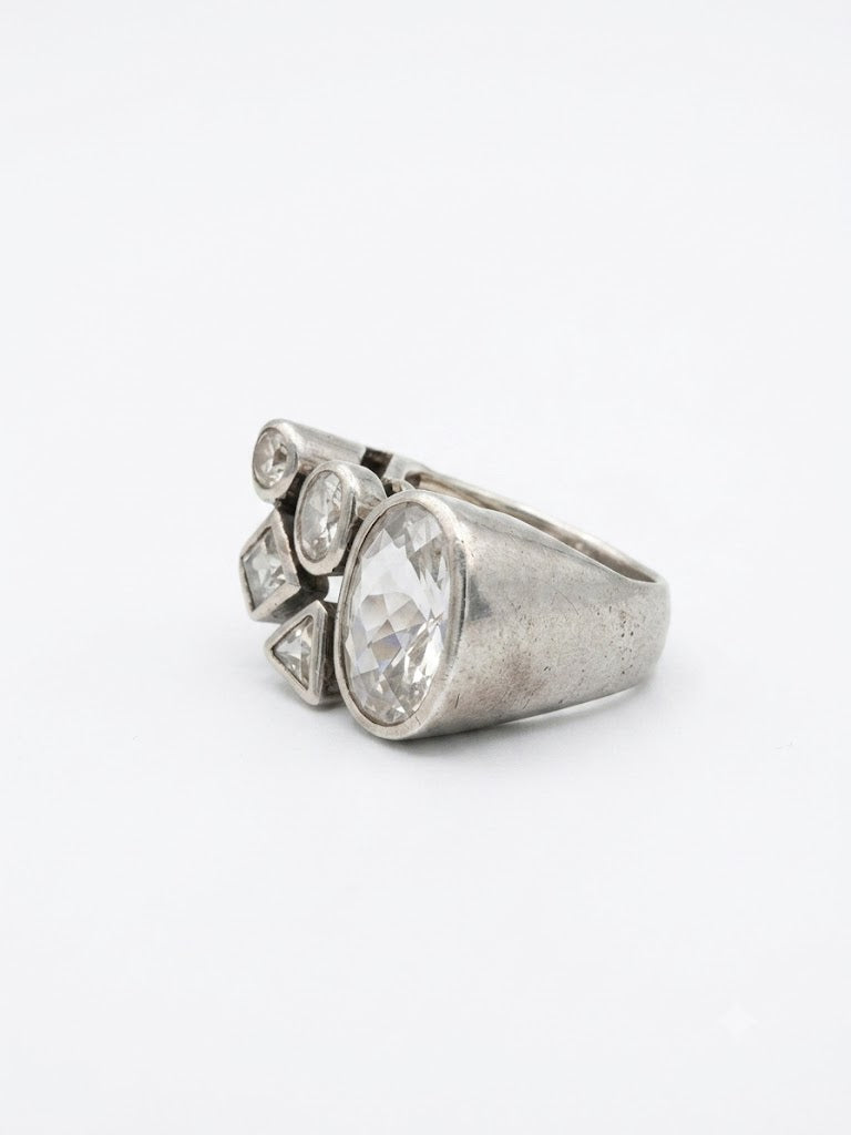 Bague vintage en argent années 70