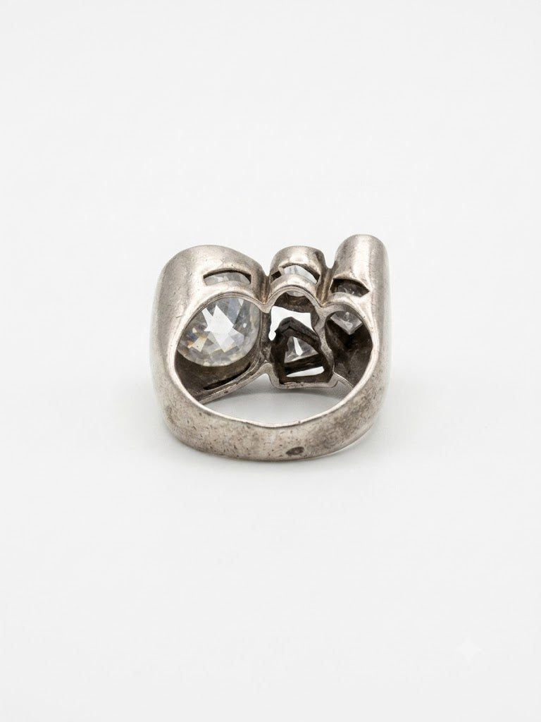 Bague vintage en argent années 70