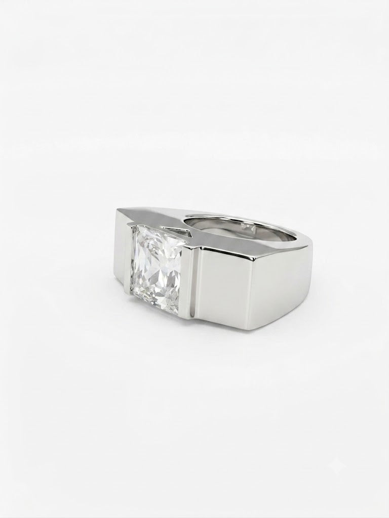 Bague vintage en argent années 80